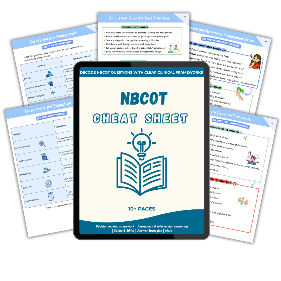 NBCOT Cheat Sheet